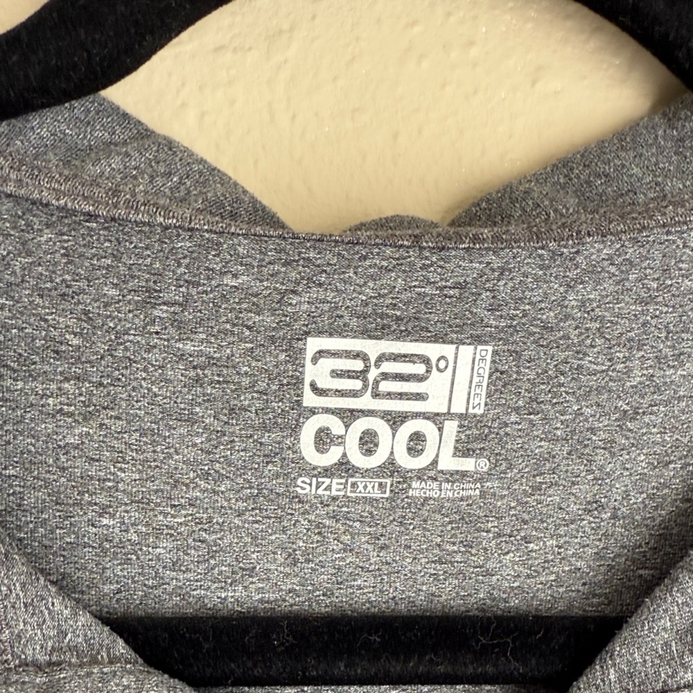 32 Degrees Cool Heather Gray Polo Shirt - Picture 3 of 6